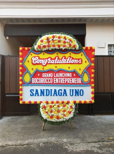 Papan Bunga Opening pengambangan