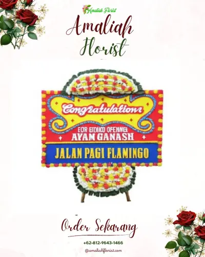 Bunga Papan Congratulation pengambangan
